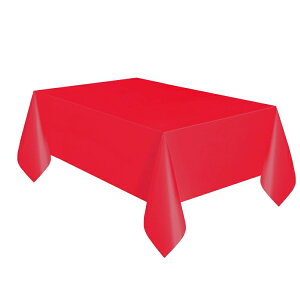 �����` 1.37m x 2.74m �� �v���X�`�b�N�e�[�u���J�o�[ Way To Celebrate�� Rectangular 1.37m x 2.74m Red Plastic Table Cover, by Way To Celebrate �y�����񂹏��i�z�y���킹�Ĕ��������z