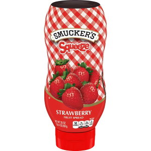 �X�}�b�J�[�Y �X�N�C�[�Y �X�g���x���[�t���[�c�X�v���b�h 567g Smucker's Squeeze Strawberry Fruit Spread, 20 oz �y�����񂹏��i�z