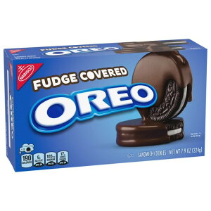 �I���I �t�@�b�W�R�[�e�B���O �`���R���[�g�T���h�C�b�`�N�b�L�[ 224g OREO Fudge Covered Chocolate Sandwich Cookies, 7.9 oz �y�����񂹏��i�z