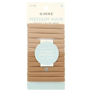 �M�~�[ �r���[�e�B�[ �G�j�[�t�B�b�g �w�A�S�� �u�����h 12�{ Gimme Beauty Any Fit Hair Bands 12pk - Blonde �y�����񂹏��i�z