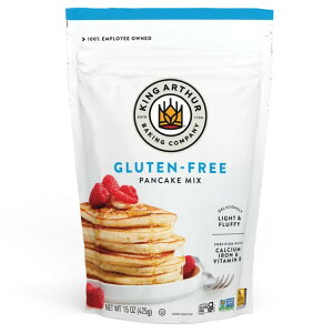 �L���O�A�[�T�[�x�[�L���O�J���p�j�[ �O���e���t���[ �p���P�[�L�~�b�N�X Non-GMO�F�� �R�[�V���F�� 425g King Arthur Baking Company, Gluten-Free, Non-GMO, Certified Kosher Pancake Mix, 15 oz �y�����񂹏��i�z