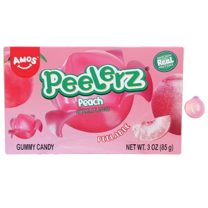 �A���X �s�[���[�Y �s�[�`�V�A�^�[�{�b�N�X �O�~�L�����f�B 85g AMOS Peelerz Peach Theatre Box Gummy Candy 3 Oz �y�����񂹏��i�z