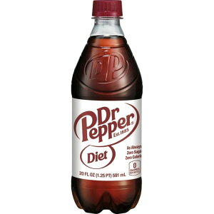 �_�C�G�b�g�h�N�^�[�y�b�p�[ �\�[�_�|�b�v 591ml �{�g�� 1�{ Diet Dr Pepper Soda Pop, 20 fl oz, Bottle �y�����񂹏��i�z