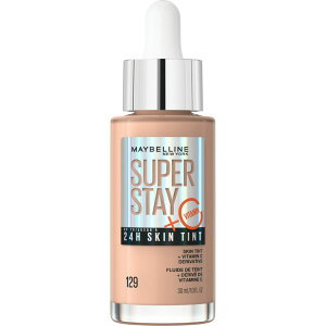 ���C�x���� �X�[�p�[ �X�e�C �Œ�24���� �X�L���e�B���g �r�^�~��C�z�� 129 ��30mL Maybelline Super Stay Super Stay Up to 24HR Skin Tint with Vitamin C, 129, 1 fl oz �y�����񂹏��i�z