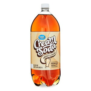 �O���[�g�o�����[ �N���[���\�[�_ 2L �{�g�� 1�{ Great Value Cream Soda, 2 Liter Bottle �y�����񂹏��i�z