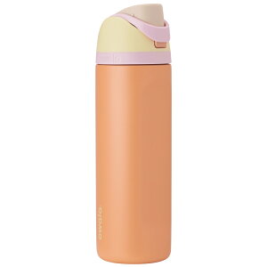 �I���� �t���[�V�b�v �X�e�����X�X�`�[�� �E�H�[�^�[�{�g�� ��710mL �t���}���S�T�[���� Owala FreeSip Stainless Steel Water Bottle, 24oz, Flamango Salmon �y�����񂹏��i�z