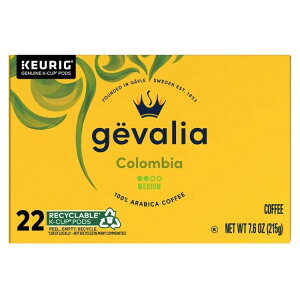 �Q���@���A �R�����r�A �~�f�B�A�����[�X�g K�J�b�v�R�[�q�[ 22���� Gevalia Colombia Medium Roast K-Cup Coffee Pods, 22 ct Box �y�����񂹏��i�z