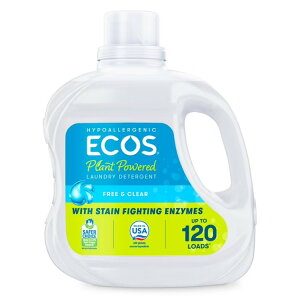 �G�R�X ��h���� �q�����p �t�̐����� �t���[���N���A 3.25L 120�� ECOS Hypoallergenic Liquid Laundry Detergent, Free & Clear, 120 Loads, 110oz �y�����񂹏��i�z