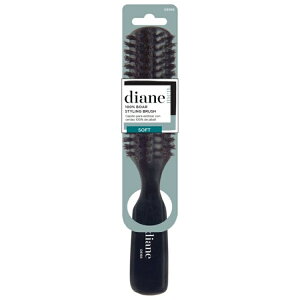 �_�C�A�� �����Y �V�R�ؖ�100% �E�F�[�u�X�^�C�����O �w�A�u���V �E�b�h�n���h�� Diane Men's 100% Soft Boar Wave Styling Hair Brush, Wood Handle �y�����񂹏��i�z