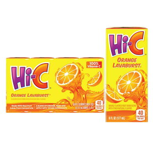 Hi-C �I�����W ���o�o�[�X�g �t���[�c�W���[�X 177ml �W���[�X�{�b�N�X 8 �� Hi-C Orange Lavaburst Fruit Juice, 6 fl oz, 8 Juice Boxes �y�����񂹏��i�z�y���킹�Ĕ��������z
