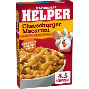 �n���o�[�K�[�w���p�[ �`�[�Y�o�[�K�[ �}�J���j ��187g �� Hamburger Helper Cheeseburger Macaroni, 6.6 oz Box �y�����񂹏��i�z