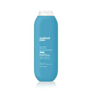 ���\�b�h ���� 2-in-1 �V�����v�[���R���f�B�V���i�[ �O���C�V���[+�O���i�C�g 414ml Method Men 2-in-1 Shampoo and Conditioner, Glacier + Granite, 14 oz �y�����񂹏��i�z