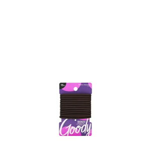 �O�b�f�B �I�b�`���X ���^���t���[�w�A�S�� 15�{ �u���E�� Goody Ouchless Damage-Free No Metal Hair Ties, Hair Elastic Ponytail Holder, Brown, 15 Ct �y�����񂹏��i�z