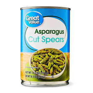 �O���[�g�o�����[ �A�X�p���K�X �J�b�g�X�s�A�[�Y 240g Great Value Asparagus Cut Spears, 14.5 oz �y�����񂹏��i�z
