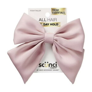 �X�N���`�o�C�R���G�A�[ ���{�� �|�j�[�e�[���z���_�[ �u���b�V�� Scunci by Conair Bow Ponytail Holder, Blush �y�����񂹏��i�z