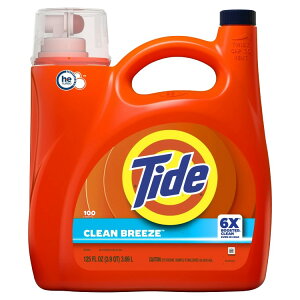 �^�C�h �t�̐����� �N���[���u���[�Y�̍��� 3.69L 100�� Tide Liquid Laundry Detergent, Clean Breeze Scent, 125 fl oz, 100 Loads �y�����񂹏��i�z�y���킹�Ĕ��������z