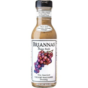 �u���A�i�Y �j���[�A�����J�� �N���[�~�[�o���T�~�R�r�l�O���b�g �h���b�V���O 355ml Briannas New American Creamy Balsamic Vinaigrette Dressing, 12 oz �y�����񂹏��i�z