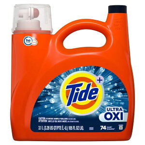 �^�C�h �E���g���I�L�V �t�̐����� 74�� 3.1L HE�Ή� Tide Ultra Oxi Liquid Laundry Detergent, 74 Loads, 105 fl oz, HE Compatible �y�����񂹏��i�z�y���킹�Ĕ��������z