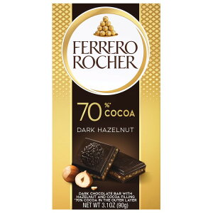 �t�F���� ���V�F �v���~�A�� 70% �_�[�N�`���R���[�g �w�[�[���i�b�c 90g Ferrero Rocher premium 70% Dark Chocolate Hazelnut, 3.1oz �y�����񂹏��i�z