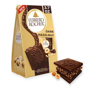 �t�F���� ���V�F �v���~�A�� �_�[�N �w�[�[���i�b�c �`���R���[�g �X�N�G�A 104g Ferrero Rocher Premium Dark Hazelnut chocolate squares 3.7 oz �y�����񂹏��i�z
