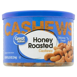 �y�E�H���}�[�g�u�����h�z�O���[�g�o�����[ �n�j�[���[�X�g�J�V���[�i�b�c 234g Great Value Honey Roasted Cashews, 8.25 oz �y�����񂹏��i�z