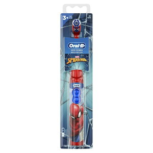 �I�[����B �q�ǂ��p�d�����u���V �X�p�C�_�[�}���f�U�C�� ���炩�� 3�Έȏ���� Oral-B Kid's Battery Toothbrush featuring Marvel's Spiderman, Soft Bristles, for Kids 3+ �y�����񂹏��i�z�y���킹�Ĕ�������