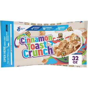 �V�i�����g�[�X�g�N�����` ���H�V���A�� �o�����[�o�b�O 907g Cinnamon Toast Crunch Breakfast Cereal Value Bag, 32 oz �y�����񂹏��i�z