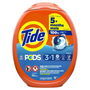 �^�C�h PODS �t�̐����܃p�b�N �I���W�i���Z���g 102���� Tide PODS Liquid Laundry Detergent Pacs, Original Scent, 102 Count �y�����񂹏��i�z