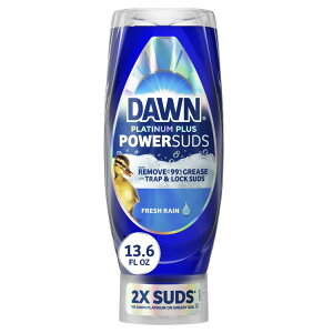 �h�[�� �v���`�i�v���X �p���[�T�b�Y �H��p��� �t���{�g���^�C�v 400mL Dawn Platinum Plus PowerSuds Liquid Dish Soap, 13.6 oz. EZ-Squeeze Bottle �y�����񂹏��i�z