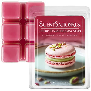 �Z���g�Z�[�V���i���Y �`�F���[�s�X�^�`�I�}�J�����̍��� ���b�N�X�����g 70.9g Scentsationals Cherry Pistachio Macaron Scented Wax Melts, 2.5 oz �y�����񂹏��i�z