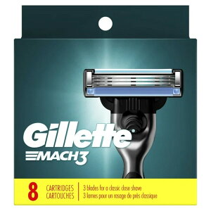 �W���b�g �}�b�n3 �֐n �j���p�蓮�J�~�\���֐n 8�� Gillette Mach3 Razor Blade Refill ,Manual Razor Men , 8 count �y�����񂹏��i�z