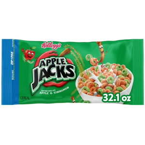 �P���b�O �A�b�v���W���b�N�X �I���W�i�� �R�[���h�u���b�N�t�@�[�X�g�V���A�� 910g Kellogg's Apple Jacks Original Cold Breakfast Cereal, 8 Vitamins and Minerals, 32.1 oz �y�����񂹏��i�z