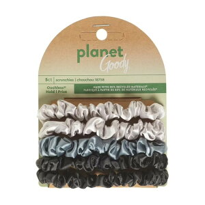 �v���l�b�g�O�b�f�B ���T�C�N���T�e���X�L�j�[�V���V�� �A�\�[�g Planet Goody Recycled Satin Skinny Scrunchies, Ponytail Scrunchies, Assorted Colors �y�����񂹏��i�z