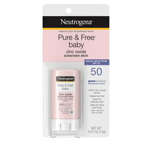 �j���[�g���W�[�i �s���A���t���[ �x�r�[ �~�l�������Ă��~�߃X�e�B�b�N SPF50 13g Neutrogena Pure & Free Baby Mineral Sunscreen Stick, SPF 50, 0.47 oz �y�����񂹏��i�z