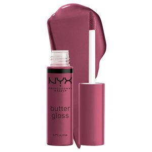 NYX�v���t�F�b�V���i�����C�N�A�b�v �o�^�[�O���X �m���X�e�B�b�N���b�v�O���X �N�����x���[�p�C NYX Professional Makeup Butter Gloss, Non-Sticky Lip Gloss, Cranberry Pie �y�����񂹏��i�z