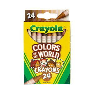 �N������ �J���[�Y�E�I�u�E�U�E���[���h �N������ 24�F�Z�b�g �w�Z���� ���t�p �q���p Crayola Colors of the World Crayons, 24 Ct, Back to School Supplies, Teacher Supplies, Child �y�����񂹏��i�z