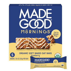 ���C�h�O�b�h �u���[�x���[���[�j���O�o�[ 5�{ MadeGood Blueberry Morning Bar, 5 Healthy Breakfast Bars �y�����񂹏��i�z