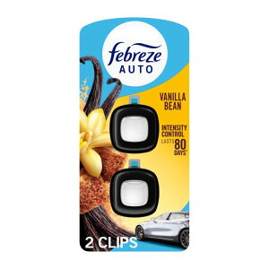 �t�@�u���[�Y �ԗp���L�F���� �J�[�x���g�N���b�v �o�j���r�[�� 2���� Febreze Auto Air Freshener, Car Vent Clip, Vanilla Bean, 2 Count �y�����񂹏��i�z