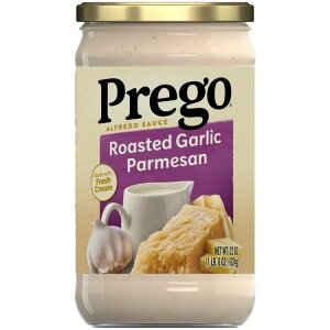 �v���S �A���t���b�h�\�[�X ���[�X�g�K�[���b�N���p�����U���`�[�Y 624g Prego Alfredo Sauce with Roasted Garlic and Parmesan Cheese, 22 oz Jar �y�����񂹏��i�z