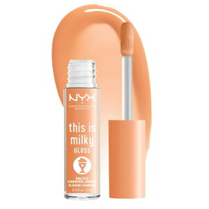 NYX �v���t�F�b�V���i�� ���C�N�A�b�v �f�B�X�C�Y�~���L�[�O���X �\���e�b�h�L���������V�F�C�N NYX Professional Makeup This is Milky Gloss Milkshakes, Salted Caramel Shake �y�����񂹏��i�z