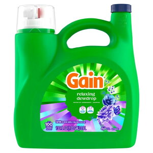 �Q�C�� �t�̐����� �I�h�[�f�B�t�F���X �����N�V���O�f���[�h���b�v 3.9L 100�� Gain Laundry Detergent Liquid, Relaxing Dewdrop Scent, 132 fl oz, 100 Loads �y�����񂹏��i�z