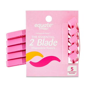 �G�N�G�[�g ���f�B�[�X 2���n �g���̂ăJ�~�\�� �s���N 5�{ Equate Women's 2 Blade Disposable Razors, Pink (5 Count) �y�����񂹏��i�z