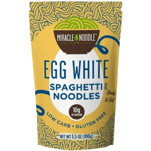 �y�|�C���gUP��1��-11��2���z�~���N���k�[�h�� �G�b�O�z���C�g �X�p�Q�b�e�B 100g Miracle Noodle Egg White Spaghetti High Protein, Low Carb Pasta, 3.5 oz �y�����񂹏��i�z