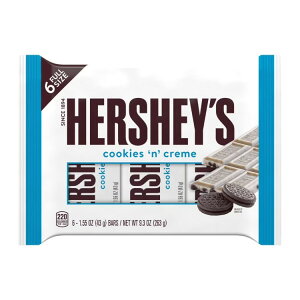 �n�[�V�[�Y �N�b�L�[���N���[�� �L�����f�B �o�[ 43g 6���� Hershey's Cookies 'n' Creme Candy, Bars 1.55 oz, 6 Count �y�����񂹏��i�z