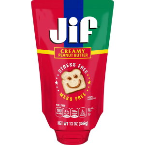�W�t �X�N�C�[�Y �N���[�~�[�s�[�i�b�c�o�^�[ 369g Jif Squeeze Creamy Peanut Butter 13 oz �y�����񂹏��i�z