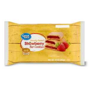 �O���[�g�o�����[ �X�g���x���[�o�[�N�b�L�[ 283g Great Value Strawberry Bar Cookies, 10 oz �y�����񂹏��i�z