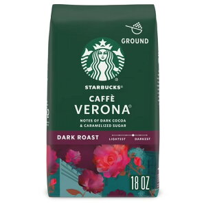 �X�^�[�o�b�N�X �J�t�F�x���i �_�[�N���[�X�g �R�[�q�[�� ��510g Starbucks Caff Verona, Ground Coffee, Dark Roast Hot or Iced Coffee, 18 oz �y�����񂹏��i�z