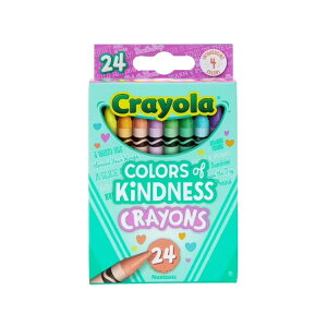 �N������ �J���[�Y�E�I�u�E�J�C���h�l�X �N������ 24�F�Z�b�g ���t�E�c�t���p �w�Z���� �A�\�[�g�J���[ Crayola Colors of Kindness Crayons, 24 Ct, Teacher Supplies, Kindergarten School Supplies �y�����񂹏��i