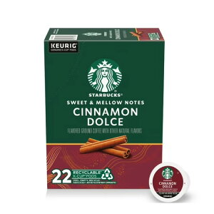 �X�^�[�o�b�N�X �V�i�����h���`�F�t���[�o�[ K�J�b�v 22�� Starbucks Cinnamon Dolce, Hot or Iced Coffee, Flavored K-Cup Coffee Pods, 22 Count �y�����񂹏��i�z