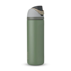 �I���� �t���[�V�b�v �X�e�����X�X�`�[�� �E�H�[�^�[�{�g�� ��710mL �O���[���n�E�X Owala FreeSip Stainless Steel Water Bottle, 24oz, Green House �y�����񂹏��i�z